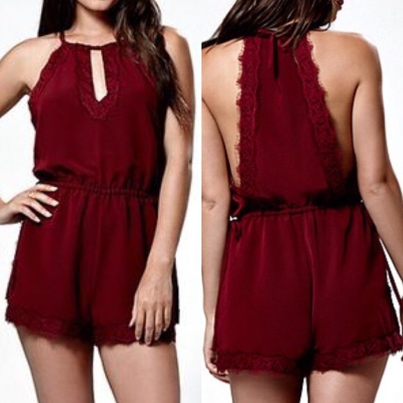 Kendall & Kylie Dresses & Skirts - 🍂Kendall + Kylie Laced up Romper🍂